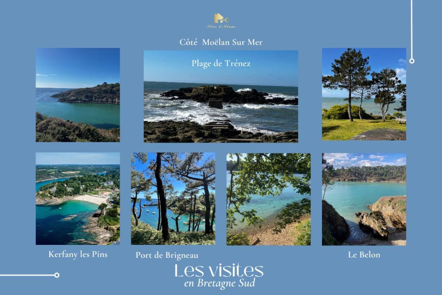 LA MAISON BLEUE,authenticité, nature, simplicité, 2-5 personnes, Moëlan sur Mer Exterior foto